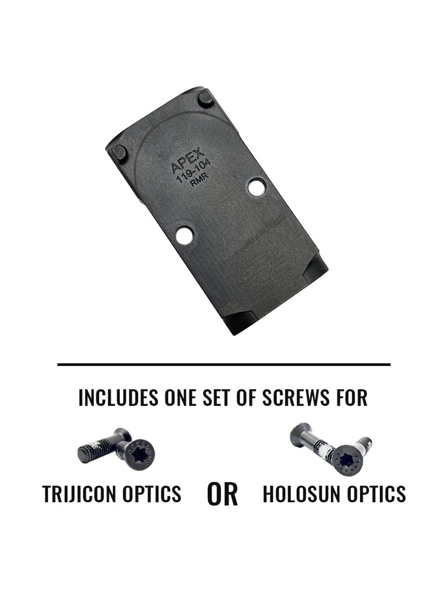 Apex Optic Mount for FN MRD Pistols to mount RMR Footprint Optics 