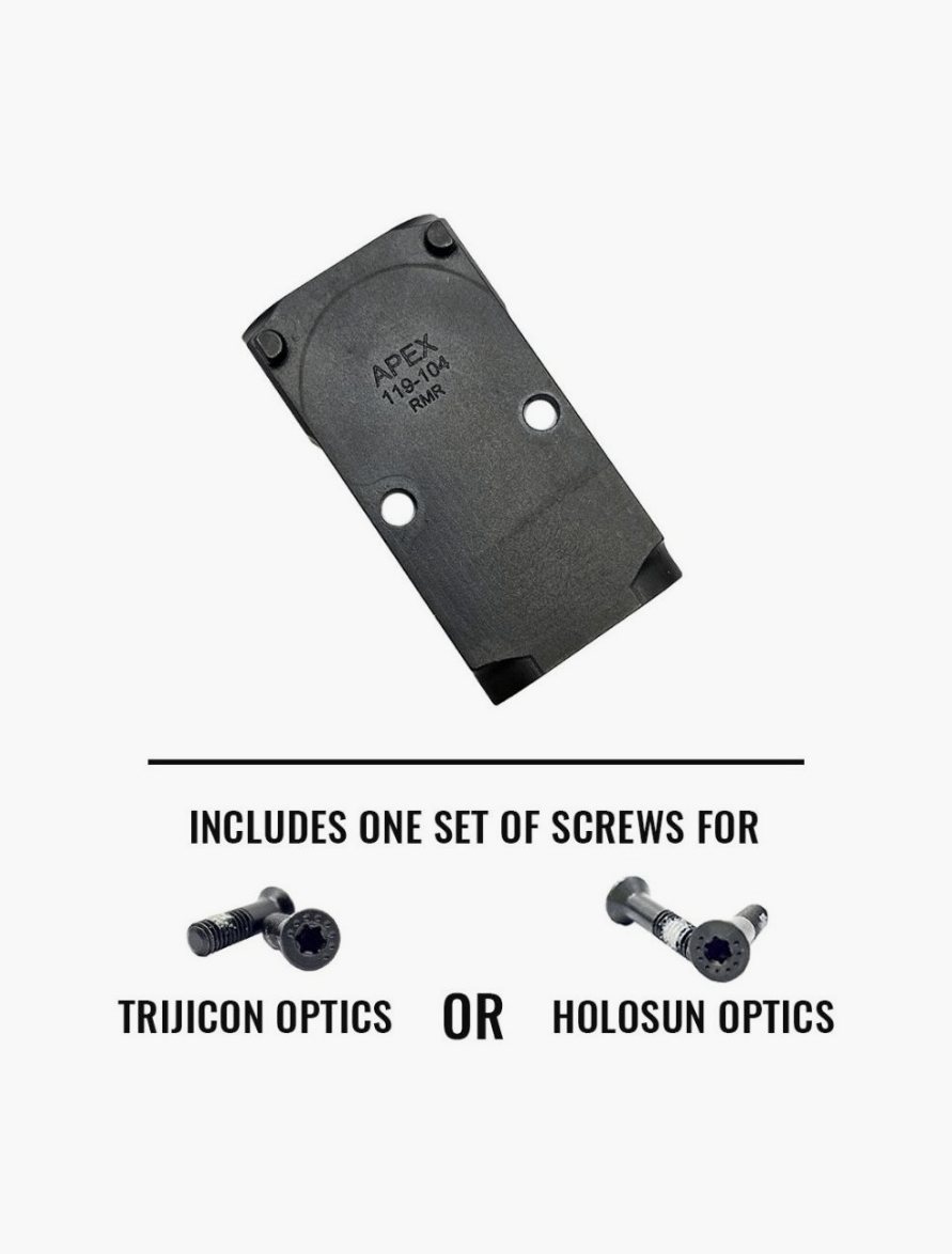Apex Optic Mount for FN MRD Pistols to mount RMR Footprint Optics